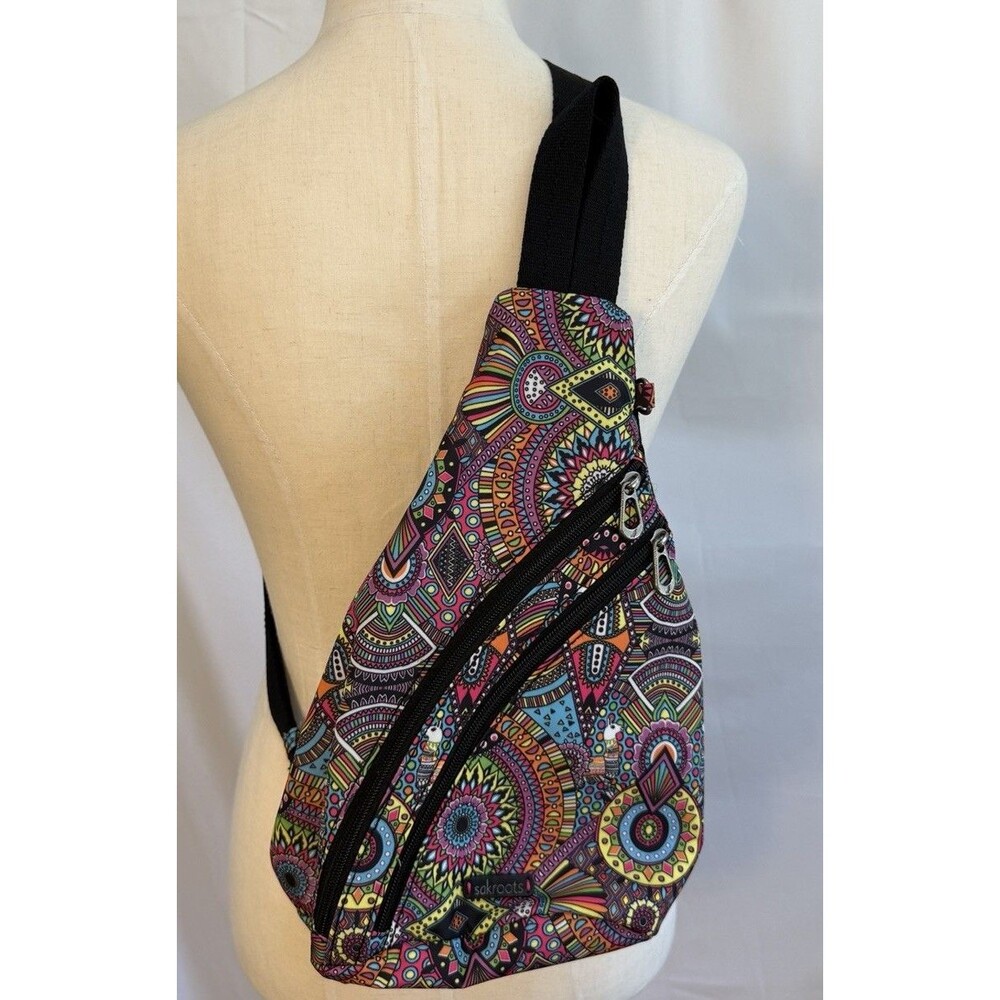 Sakroots On The Go Sling Crossbody Backpack Adjustable Vacation Travel
